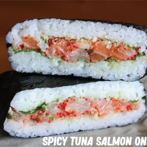 SPICY TUNA SALMON ONIGIRAZU